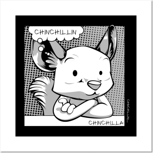 Chinchilla - Chinchillin Chinchillas Funny Puns Posters and Art